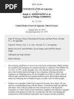 United States v. Hugh J. Addonizio Appeal of Philip Gordon, 449 F.2d 100, 3rd Cir. (1971)