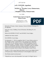 John R. Conner v. Joseph F. Salzinger, SR., Warden, Leroy Zimmerman, District Attorney, Dauphin County, Pennsylvania, 457 F.2d 1241, 3rd Cir. (1972)