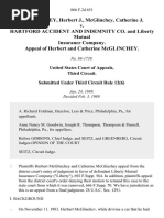 McGlinchey Herbert J., McGlinchey Catherine J. v. Hartford Accident and Indemnity Co. and Liberty Mutual Insurance Company. Appeal of Herbert and Catherine McGlinchey, 866 F.2d 651, 3rd Cir. (1989)