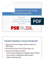 Nuclear Subsidies in The Climate/Energy Bill