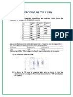 Ejercicios de TIR y VPN 11052016