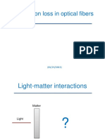  Propagation Loss in Optical Fibers 