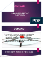 Measurement of Elasticity