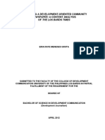 Evaluating A Development-Oriented Community Newspaper: A Content Analysis of The Los Baños Times