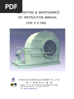 Manual For Forced Draft Fan