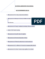 Physics (P141) Lab Manual 2015