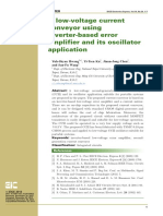 A Low-Voltage Current Conveyor Using Inverter-Based Error Amplifier and Its Oscillator Application