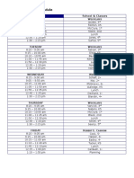 2016-2017 Music Schedule