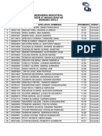 Listado de Posiciones de Ing. Industrial