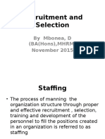 Recruitment and Selection