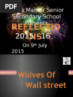 Vidya Mandir Senior Secondary School Presents: Reflectio NS