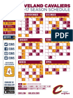 Cavs Schedule