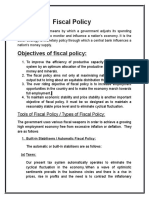 Fiscal Policy