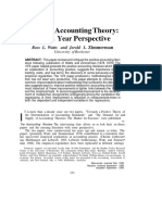 Positive Accounting Theory: A Ten Year Perspective: Ross L. Watts and Jerold L. Zimmerman