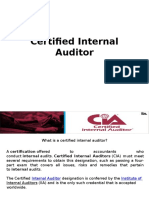 Certified Internal Auditor