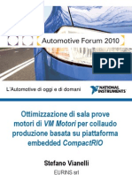 Ottimizzazione Di Sala Prove Motori Di VM Motori Per Collaudo Produzione Basata Su Piattaforma Embedded CompactRIO