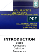 Clinical Practice Guidelines: Chronic Suppurative Otitis Media in Adults