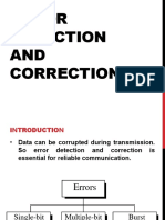 1 Error Detection and Correction