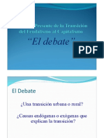 El Debate de La Transición Del Feudalismo Al Capitalismo - Versión Resumida.