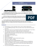 VE-30RFM HDMI To RF Matrix Extender Catalog (En)