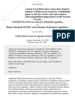 United States v. Robert Donnell Jones, A/K/A Donnie, 83 F.3d 416, 4th Cir. (1996)