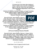Christos D. Dedes Christos D. Dedes, as Legal Custodian for His Children Quincy Sophia Dedes and Dionysios Christos Dedes All Parents Similarly Situated v. Roswell Page John O'BriOn Murray J. Janus Sylvia Clute Donald Lemons Alfred Shilling Daniel T. Balfour Melvin R. Hughes, Honor Able, Judge of the Circuit Court in the City of Richmond Richard L. Williams, Honorable, Judge of the United States District Court for the Eastern District of Virginia, Christos D. Dedes Christos D. Dedes, as Legal Custodian for His Children Quincy Sophia Dedes and Dionysios Christos Dedes, and All Parents Similarly Situated v. Roswell Page John O'BriOn Murray J. Janus Sylvia Clute Donald Lemons Alfred Shilling Daniel T. Balfour Melvin R. Hughes, Judge of the Circuit Court in the City of Richmond Richard L. Williams, Judge of the United States District Court for the Eastern District of Virginia, 46 F.3d 1123, 4th Cir. (1995)