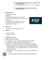 Implementacion Del Programa de Segregacion en La Fuente de Residuos Solidos PDF