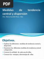 Clase 10 Medidas de Tendencia Central y Disperción Revisada