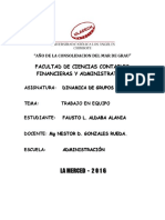 Informe Trabajo en Equipo - Fausto - Uladech - Tarea 1 - Unidad II