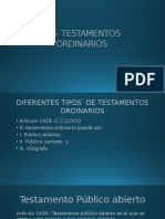 Los Testamentos Ordinarios