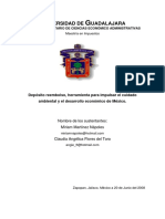 Deposito Reembolso, Herramienta para Impulsar El Cuidado Ambiental y El Desarrollo Economico de Mexico