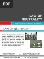 Law of Neutrality