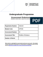 Undergraduate Programme: Assessment Submission