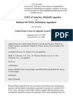 United States v. Richard Mateo, 37 F.3d 1496, 4th Cir. (1994)