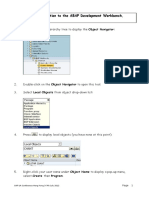 Ex 1 ABAP Dev WorkBench