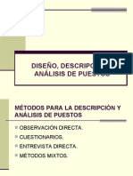 Diseño, Descripción y Análisis de Puestos