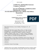 Doris Coal Company Old Republic Insurance Company v. Director, Office of Workers' Compensation Programs, United States Department of Labor Noah Stiltner, 938 F.2d 492, 4th Cir. (1991)