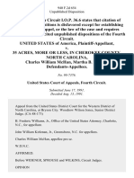 United States v. 35 Acres, More or Less, in Cherokee County, North Carolina, Charles William McHan Martha B. McHan, 940 F.2d 654, 4th Cir. (1991)