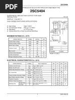 Horizontal Deflection Output For High Resolution Display, Color TV High Speed Switching Applications