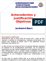 Antecedentes y Justificacion