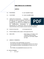 Informe Pericial de Un Inmueble Urbano Arancelario