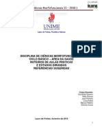 Roteiro de Aulas Práticas - Ciências Morfofuncionais II - UNIME