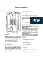 Orsat Gas Analyser: 2 Method of Analysis