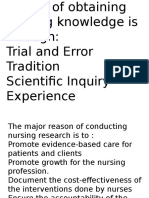 Research in Nursing