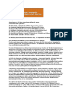 Open Letter To United Nations Leaders Re Making International Safe Abortion Day 28 September An Official UN Day 17 August 2016