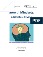 Growth Mindsets Lit Review