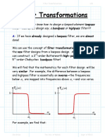 Filter Transformations