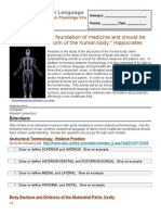 01a Using Anatomical Language