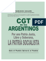 ONGARO, RAIMUNDO - Programa Del 1º de Mayo CGT de Los Argentinos