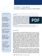 The Single Complete Denture - A Case Report: Usha M Radke, Sham M Gundawar, Rajlakshmi S Banarjee, Aditi S Paldiwal